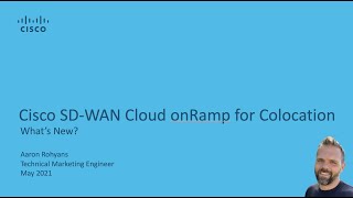 Cisco SD-WAN: Cloud onRamp for Colocation Update