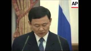 Thai PM visits Russia