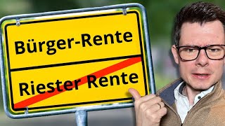 Riester Rente 2.0 - Löst die Bürgerrente die Riester Rente ab?