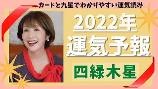 フィールドを広げて自分を引き上げる　四緑木星　2022年の運気と運勢を九星別に　運気アップのポイントを視覚的につかもう　オラクルカード×気学　占い