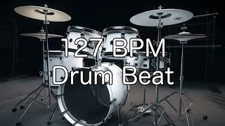 127 BPM Rock Drum Beat for Musical Practise