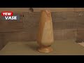 woodturning - a Yew vase