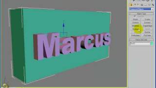3DS Max - Boolean Text