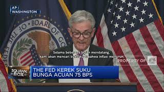 The Fed Kerek Suku Bunga Acuan 75 Bps