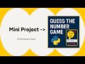 Build a Guess the Number Game in Python (Beginner Project)