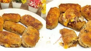 Cheese Ball Recipe | Only 2 Ingredients Cheese Balls | Quick/Easy Potato Snacks | Crispy Cuttlets