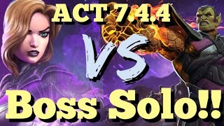 MCOC - ACT 7.4.4 - Black Widow Claire Voyant VS Super Skrull - Boss Solo!!