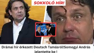 Drámai hír Deutsch Tamásról – Somogyi András legújabb paródiája robbantotta az internetet!