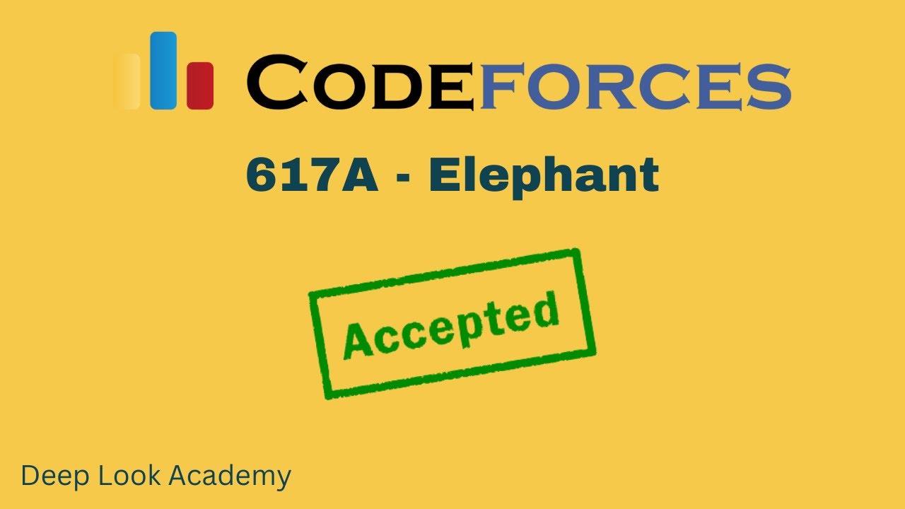 617a Elephant Codeforces Solution Bangla C Language Youtube