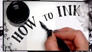 Beginners guide to inking - HOW TO INK