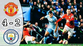 Manchester United vs Manchester City 4-2 Highlights | Premier League 2014/15