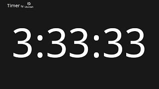 3h33m33s Countdown Timer