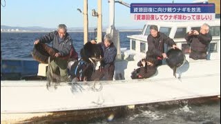 絶滅の恐れがあるニホンウナギを遠州灘の沖合に放流　浜名湖発親うなぎ放流連絡会　浜松市