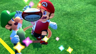 Mario and Sonic at The Olympic Games Tokyo 2020 Rugby Sevens Team Red Diddy Kong vs Team Amy ,Shadow