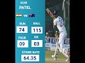 Axar Patel 74 Run vs Australia 2nd Test #indvsaus #todaymatch #cricketvideo #axarpatel