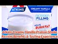 Atkins Creamy Vanilla Protein Shake Review Benefits & Tasting Experience!