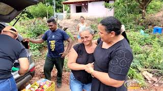 MUITO CHORO  NA ENTREGA DE ALIMENTOS PRA JOÃO E GLAUCIANE - NÃO CHORE