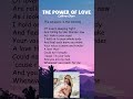 Céline Dion - The Power Of Love (Lyrics) #shorts