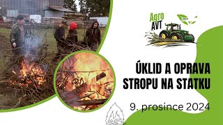 SZeŠ Čáslav AgroAVT 🌾 | Úklid a oprava stropu na statku 🔨 | 9. prosince 2024 📅