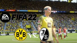 FIFA 22 Borussia Dortmund gegen SC Freiburg  (deutsch/Playstation 5) Bundesliga Prognose!