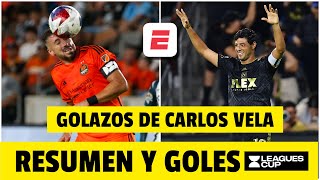 CARLOS VELA BRILLANTE. Doblete ESPECTACULAR en la GOLEADA 7-1 del LAFC ante Juárez | Leagues Cup