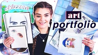 Mein ART PORTFOLIO // Skizzen, Portraits, Malen \u0026 Abi-Kunstmappe // I'mJette