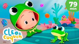 Tum-tum o sapinho dizia embaixo da água 🐸 e mais músicas infantis de Cleo e Cuquin - Família Telerín