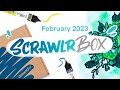 ScrawlrBox February 2023 UNBOXING! // EmilyArts