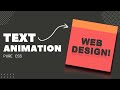 Pure CSS Floating Text Animation | Font Moving Effects Advance CSS3 Keyframes Tutorial | Web Design