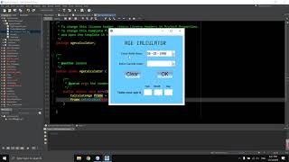 Age Calculator by Java netbeans