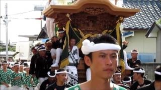 [60fps] 2016年10月8日(土) 忠岡だんじり祭り 宵宮曳き出し イズシゲ