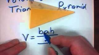 Mr. v teaching math - Measurement Lesson 15b Volume of Triangular Pyramids