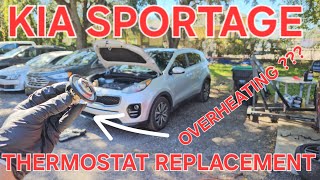 KIA SPORTAGE OVERHEATING - THERMOSTAT REPLACEMENT