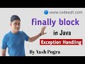 Finally block in java | Why we use finally block in Java | Exception handling in java