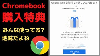 Chromebookの購入特典ちゃんと使ってる？ 実に微妙な特典ですが、せっかくなので使いましょう😅私も初めて使ってみましたよ