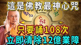 這是佛教最神心咒，只要誦108次，所有護法神即刻響應，清除12億業障，運勢逐漸飛揚！丨佛談大小事