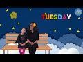 days of the week song lullaby kids song simple fun learning