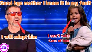 16-year-old girl takes the America's Got Talent stage with a sad song for her mom #trending #viral