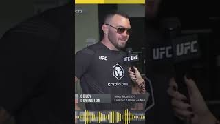 COLBY COVINGTON MAKING LAURA LAUGH INTERVIEW CONOR MCGREGOR AND DUSTIN POIRIER'S WIFE TRASH TALK