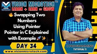 🔥 Swapping Two Numbers Using Pointer in C Programming | Pointer in C Explained with Example 🚀 ✨