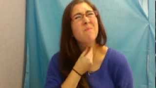 "Complaining About Feeling Sick" in ASL
