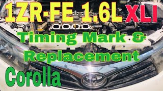 How To Fix Toyota Corolla XLI 1ZR-FE 1.6L Engine Timing Chain / Timing Mark