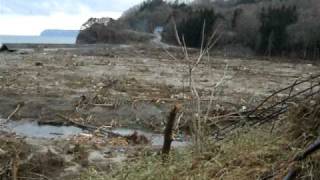 東日本地震　岩手県下閉伊郡田野畑村明戸