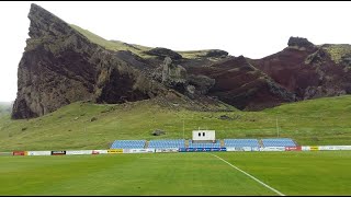 Entering the Hasteinsvöllur stadium on Iceland | Stadium of IBV Vestmannaeyjar