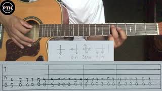 ရောင်နီ guitar rhythm tutorial part-2 by@pthguitar