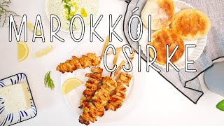 Marokkói grillcsirke recept, és tzatziki mártás készítés