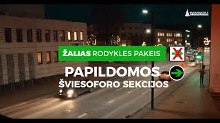 Žalios rodyklės, jeigu ir yra jau nebegalioja, o neatidiems vairuotojams - baudos