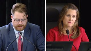 ‘Please stop talking out the clock’: Convoy lawyer to Freeland | Emergencies Act inquiry
