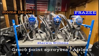 Difference GRACO 390 vs GRACO NOVA 390pc Vs GRACO PRO210es AIRLESS SPRAYERS RIG review