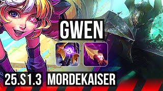 GWEN vs MORDEKAISER (TOP) | 600+ games | KR Master | 25.S1.3